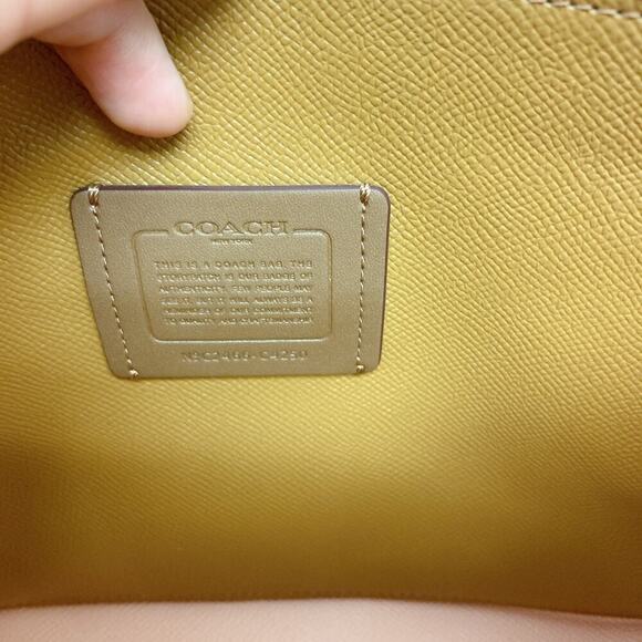 Coach C4250 Mollie Tote 25 In Signature Canvas IN Light Khaki Faded Blush - Picture 6 of 7